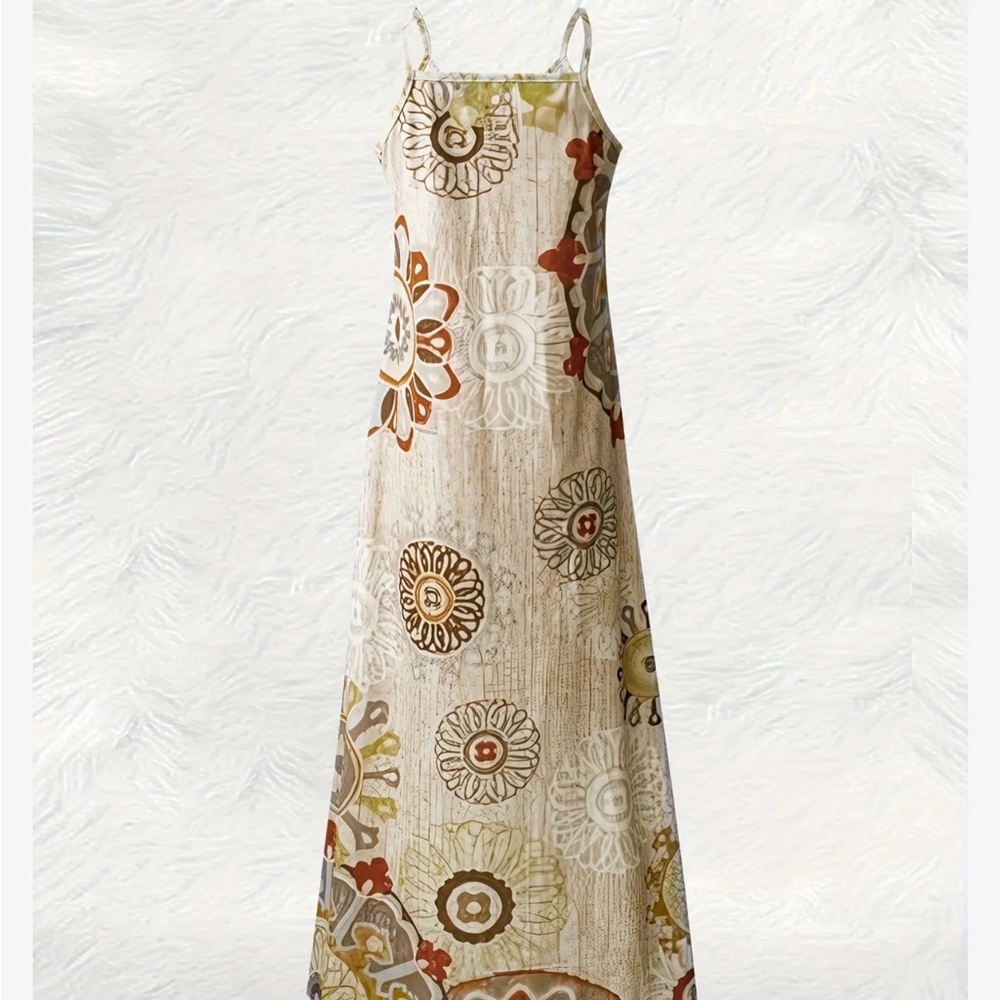 Floral Patterned Maxi Dress - Picture 2 of 7